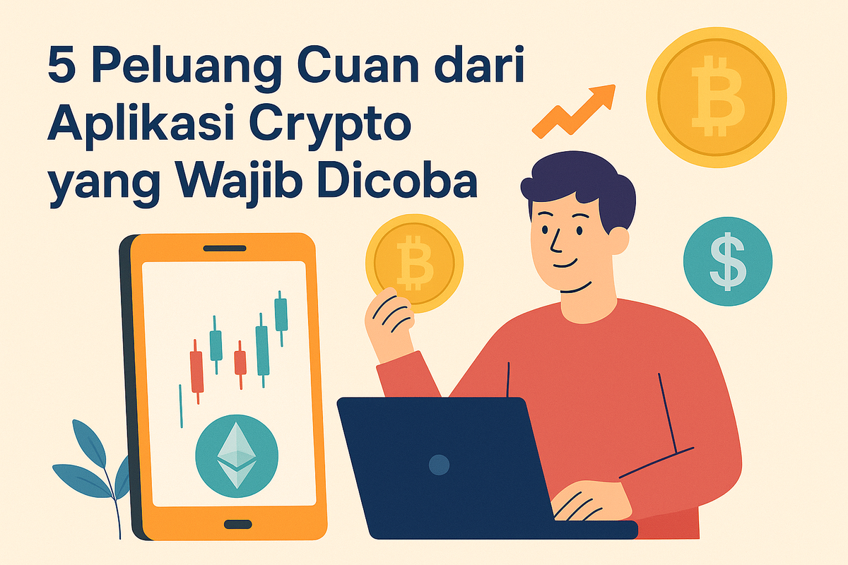 5 Peluang Cuan dari Aplikasi Crypto yang Wajib Dicoba